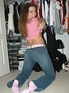 Megan turns it up a notch in teh closet!